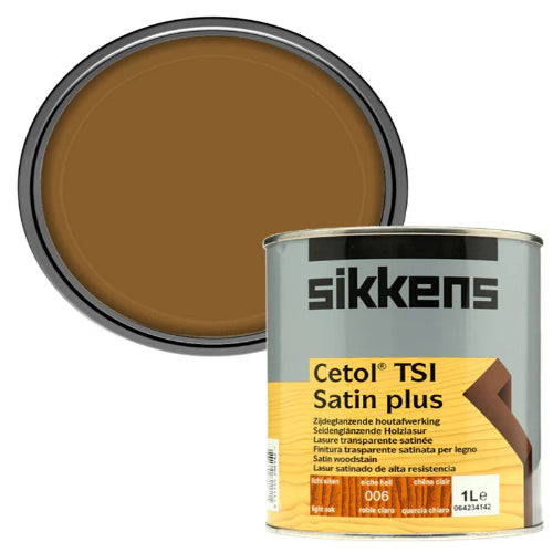 SIKKENS CETOL TSI SATIN PLUS WOODSTAIN 006 LIGHT OAK 1L