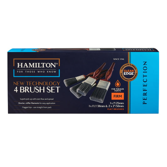 HAMILTON PERFECTION CLEANEDGE BRUSH SET (PACK OF 4) 1", 1.5" & 2" x2