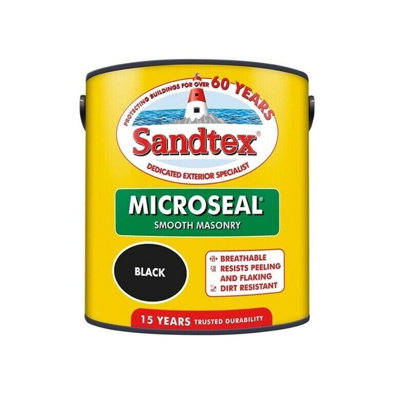 SANDTEX MICROSEAL SMOOTH MASONRY BLACK 2.5L