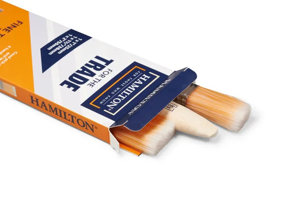 HAMILTON FOR THE TRADE FINE TIP FLAT BRUSH (PACK OF 3)