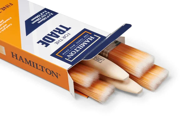 HAMILTON FOR THE TRADE FINE TIP FLAT BRUSH (PACK OF 6)
