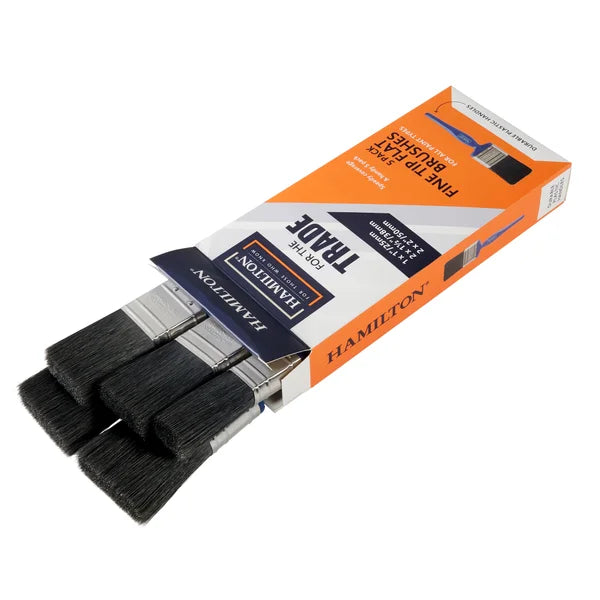 HAMILTON FOR THE TRADE FINE TIP FLAT BRUSH (PACK OF 5)