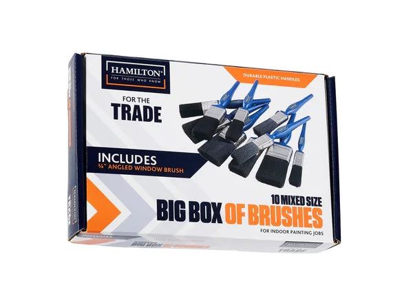 HAMILTON FOR THE TRADE "BIG BOX OF BRUSHES" (PACK OF 10)