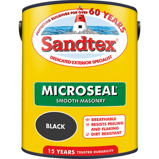 SANDTEX MICROSEAL SMOOTH MASONRY BLACK 5L