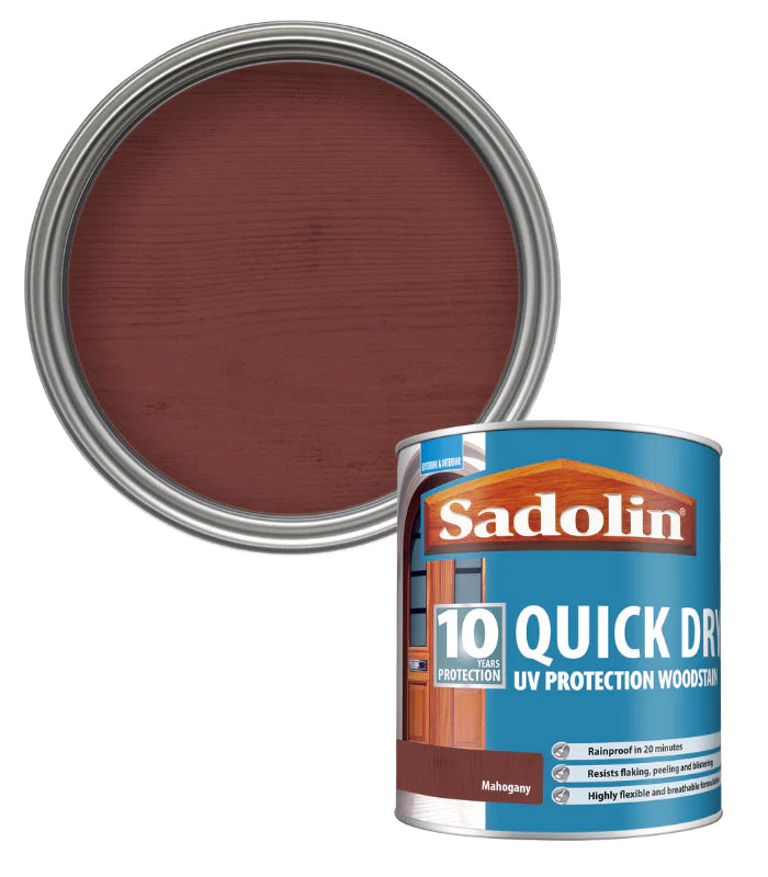 SADOLIN QUICK DRY UV PROTECTION WOODSTAIN MAHOGANY 1L