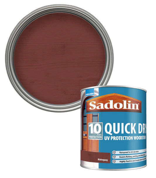 SADOLIN QUICK DRY UV PROTECTION WOODSTAIN MAHOGANY 1L