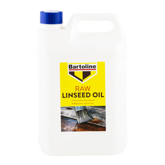 5L POLY BOTTLE BARTOLINE RAW LINSEED OIL