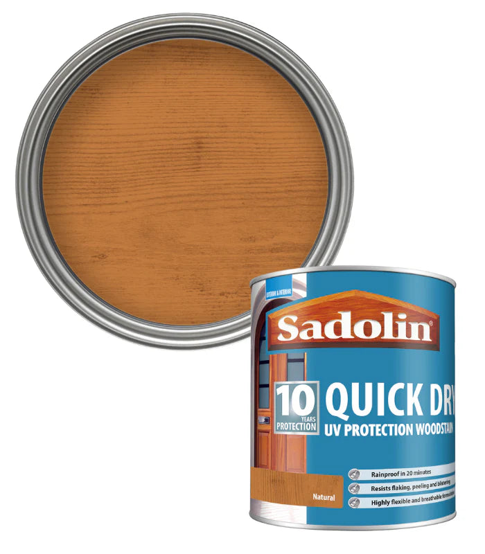 SADOLIN QUICK DRY UV PROTECTION WOODSTAIN NATURAL 1L