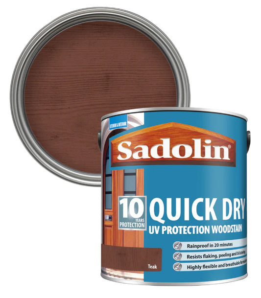 SADOLIN QUICK DRY UV PROTECTION WOODSTAIN TEAK 2.5L