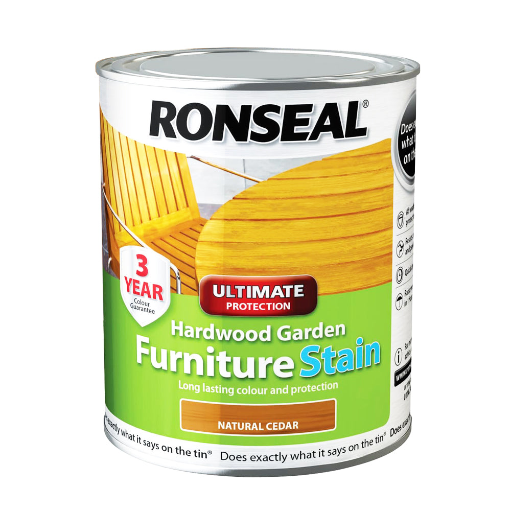 750ML RONSEAL HWOOD GRDN STAIN NAT CEDAR