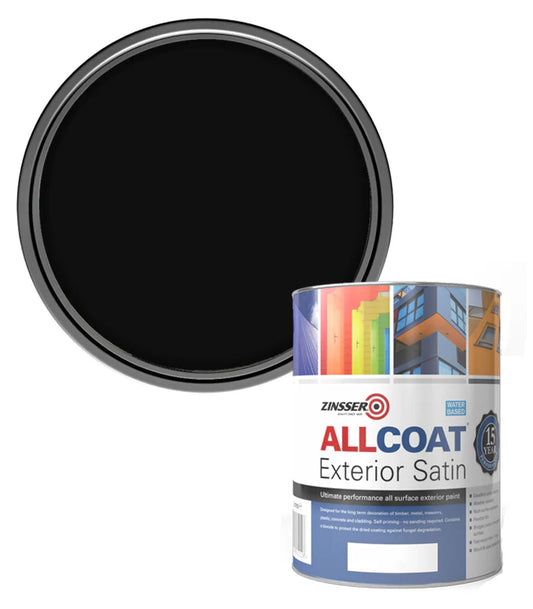 ZINSSER ALLCOAT® EXTERIOR SATIN BLACK 1L
