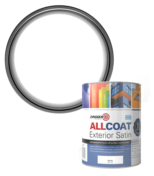 ZINSSER ALLCOAT® EXTERIOR SATIN WHITE 1L