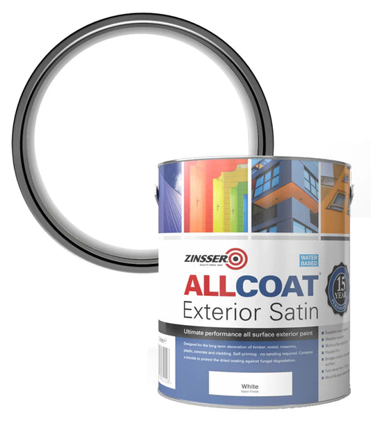 ZINSSER ALLCOAT® EXTERIOR SATIN WHITE 2.5L