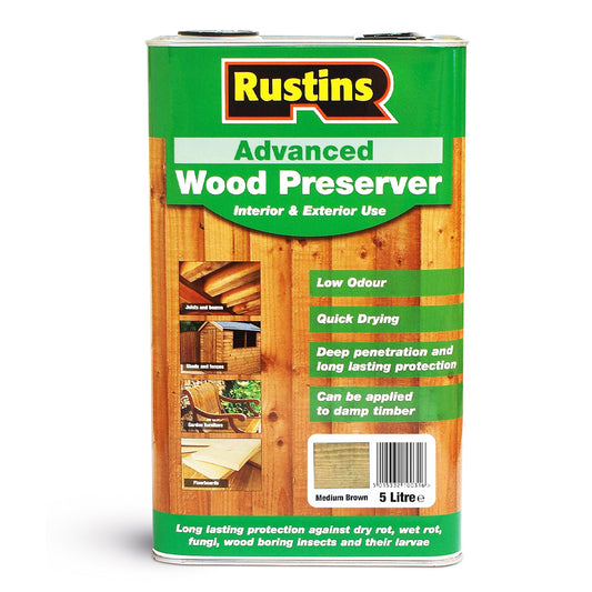 ADVANCED WOOD PRESERVER MED BROWN 5L