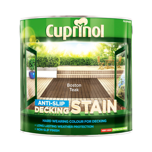 ANTI SLIP DECKING STAIN BOSTON TEAK 2.5LT