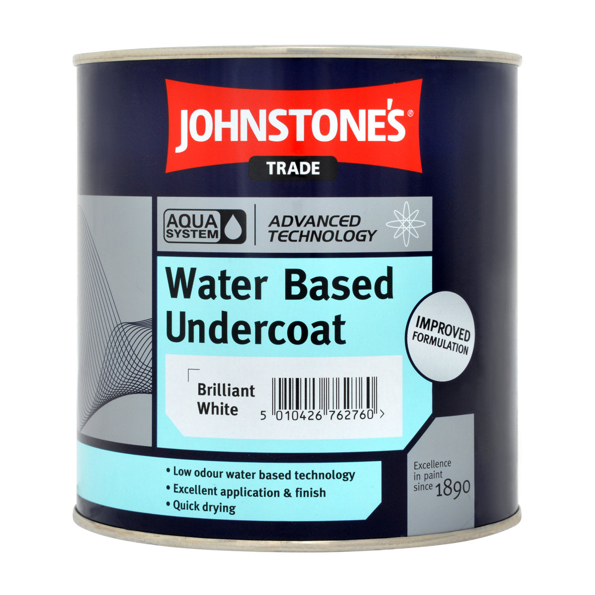JOHNSTONE'S AQUA WATER BASED U/C BRILLIANT WHITE 1L