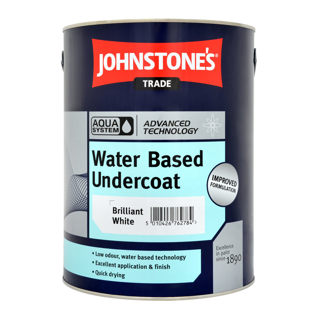 JOHNSTONE'S AQUA WATER BASED U/C BRILLIANT WHITE 5L