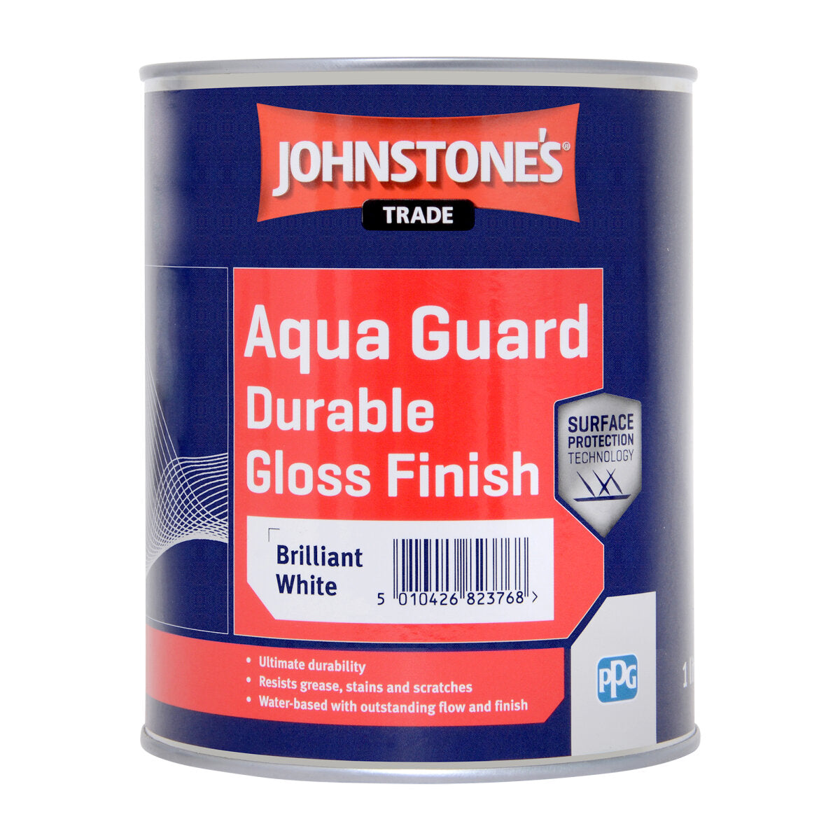 JOHNSTONE'S AQUA GUARD GLOSS BRILLIANT WHITE 1L