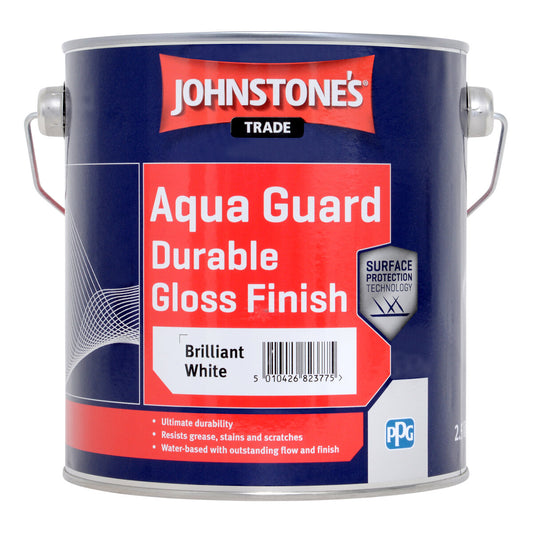 JOHNSTONE'S AQUA GUARD GLOSS BRILLIANT WHITE 2.5L