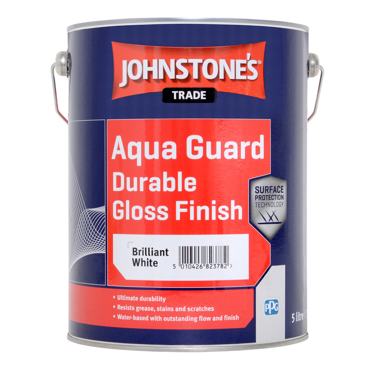 JOHNSTONE'S AQUA GUARD GLOSS BRILLIANT WHITE 5L