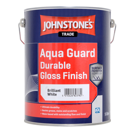 JOHNSTONE'S AQUA GUARD GLOSS BRILLIANT WHITE 5L