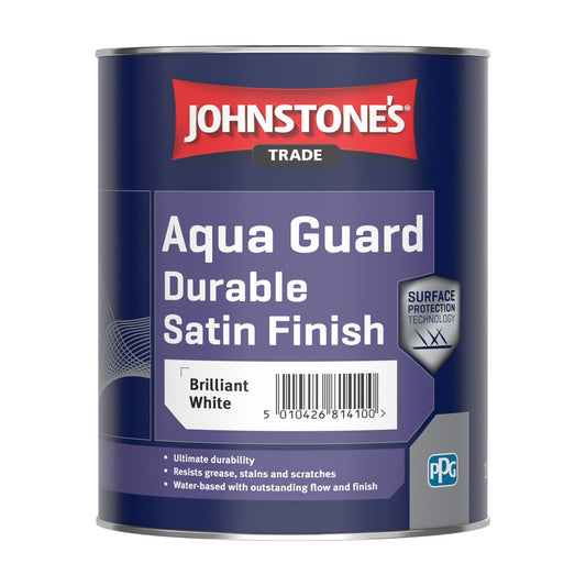 JOHNSTONE'S AQUA GUARD SATIN BRILLIANT WHITE 1L