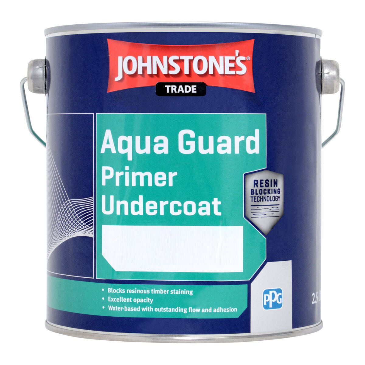 JOHNSTONE'S AQUA GUARD PRIMER U/C BRILLIANT WHITE 2.5L