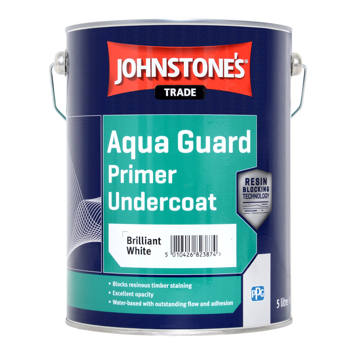 JOHNSTONE'S AQUA GUARD PRIMER U/C BRILLIANT WHITE 5L