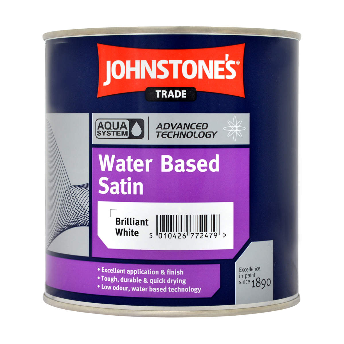 JOHNSTONE'S AQUA WATER BASED SATIN BRILLIANT WHITE 1L