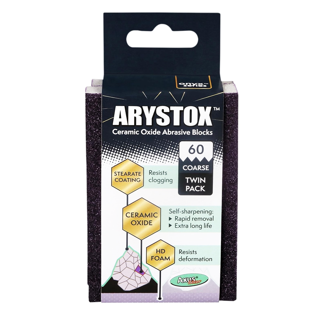 ARYSTOX CERAMIC BLOCKS TWIN PACK 60 GRIT