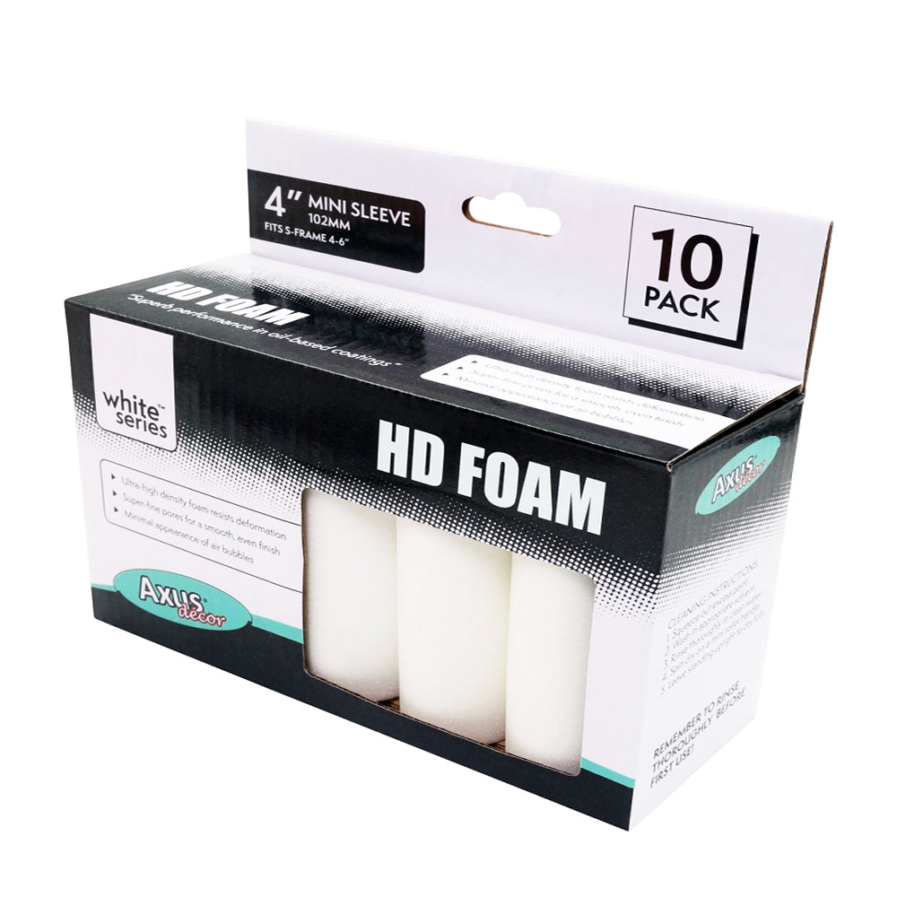 AXUS HD FOAM SLEEVES (PACK OF 10) 4"