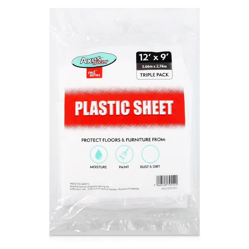 AXUS POLYTHENE DUST SHEET TRIPLE PACK