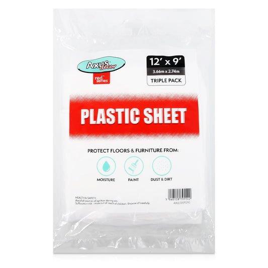 AXUS POLYTHENE DUST SHEET TRIPLE PACK