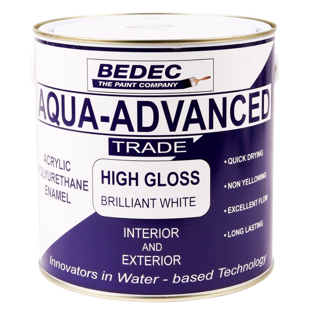 BEDEC AQUA ADVANCED GLOSS BRILLIANT WHITE 2.5LT