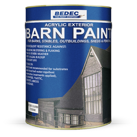 BARN PAINT SATIN BLACK 5L