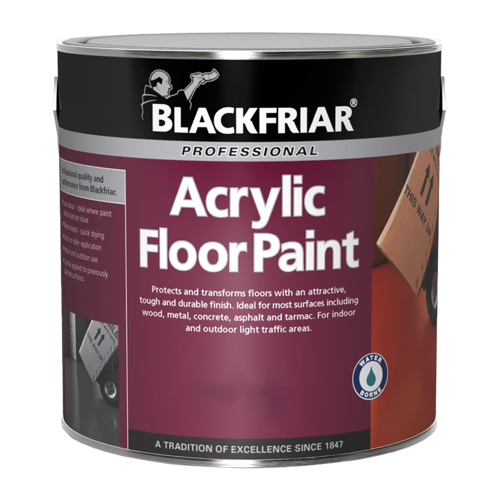 BF ACRYLIC FLOOR PAINT BLACK 2.5LT