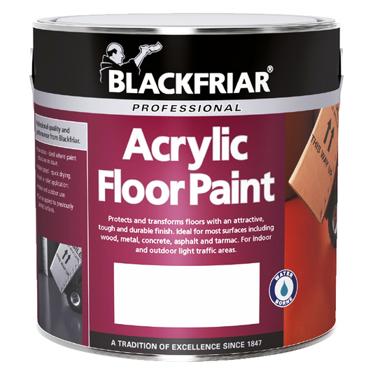 BF ACRYLIC FLOOR PAINT WHITE 2.5LT