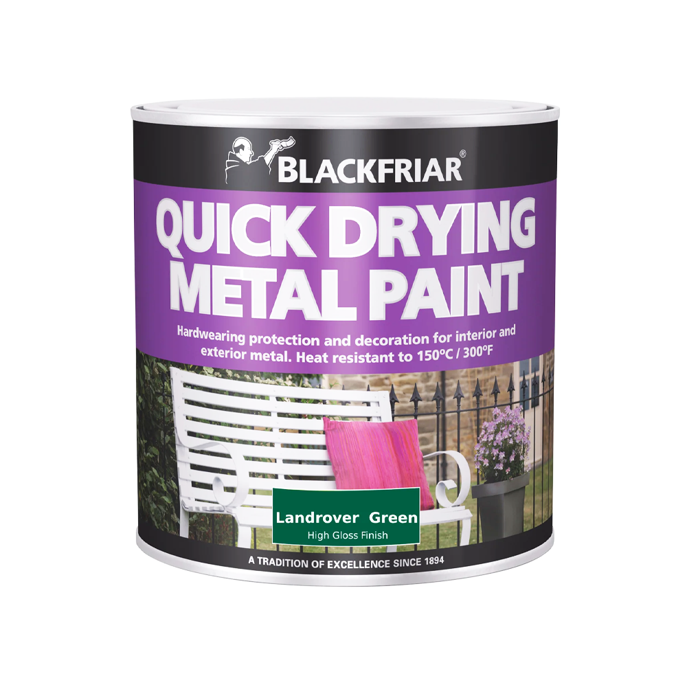 BF QUICK DRY METAL PAINT LANDROVER GREEN 500ML