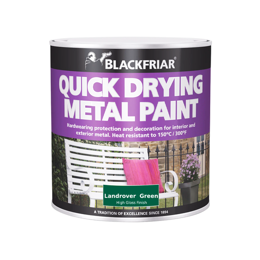 BF QUICK DRY METAL PAINT LANDROVER GREEN 1L