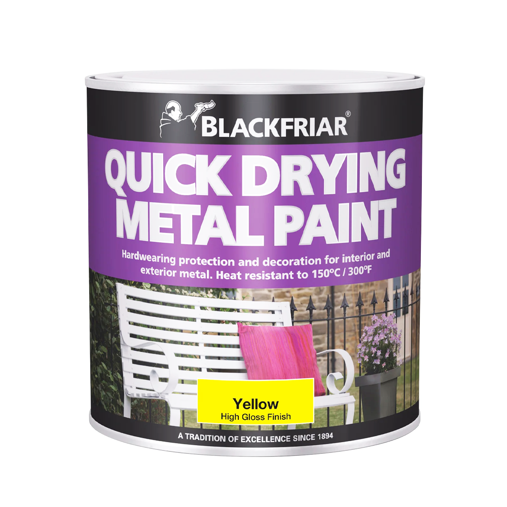 BF QUICK DRY METAL PAINT YELLOW 500ML