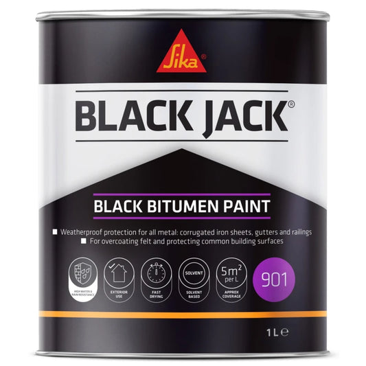 SIKA BLACK JACK (901) BLACK BITUMEN 1L