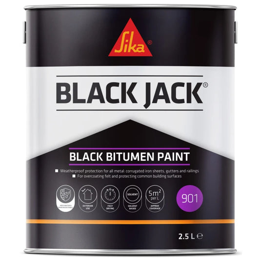 SIKA BLACK JACK (901) BLACK BITUMEN PAINT 2.5L