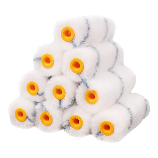 BOX OF 10 MINI BLUESTRIPE NYLON 100MM (4") ROLLERS