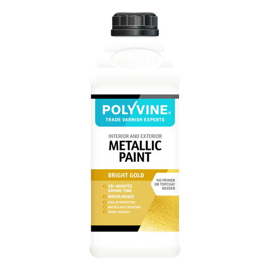 BRIGHT GOLD ACRYLIC  METALLIC PAINT 2LT