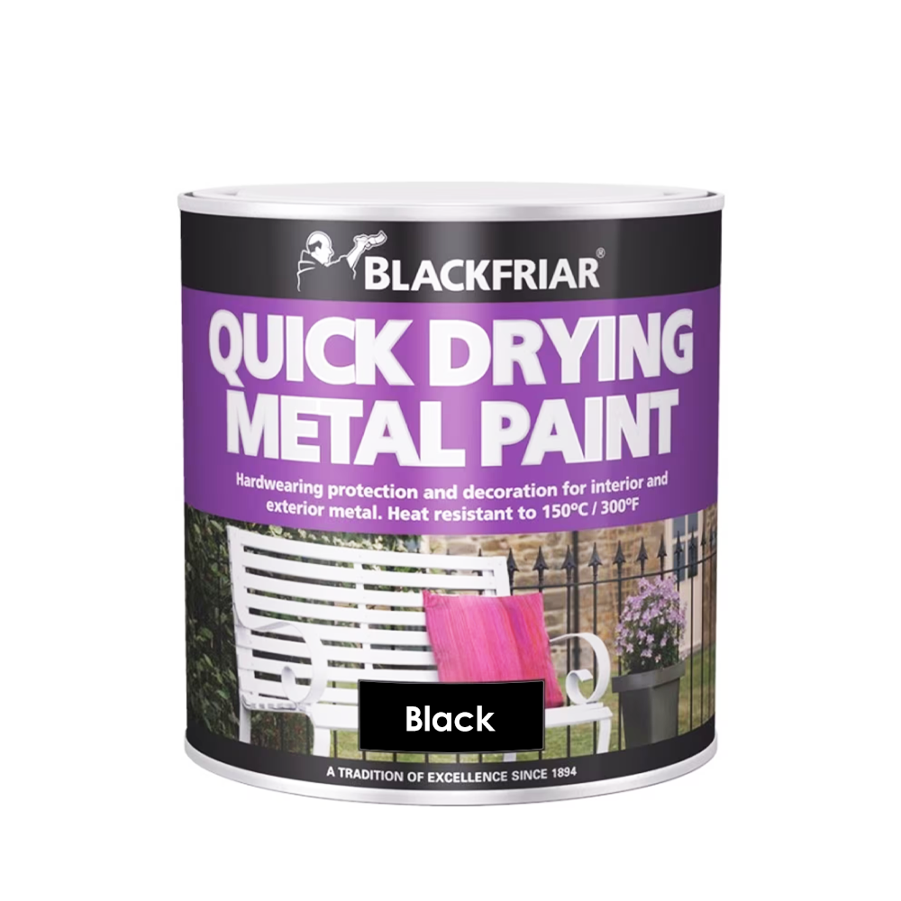 BF QUICK DRY METAL PAINT BLACK 1L