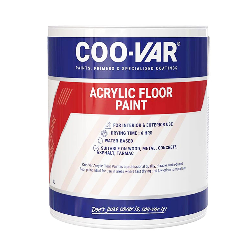 COO-VAR ACRYLIC FLOOR PAINT BLACK 2.5L