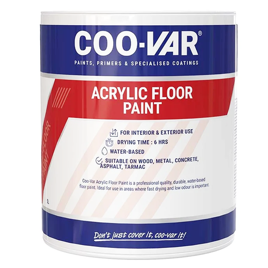 COO-VAR ACRYLIC FLOOR PAINT FLINT GREY 2.5L