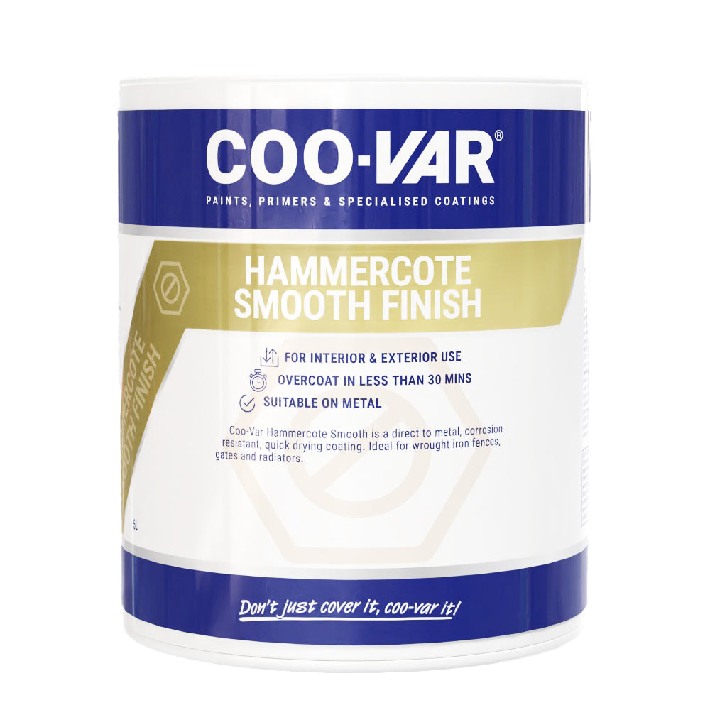 COO-VAR HAMMERCOTE SMOOTH WHITE 5L