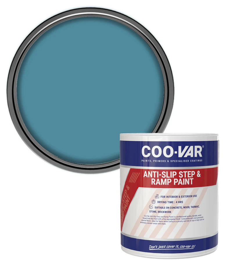COO-VAR ANTI SLIP STEP & RAMP PAINT ACCESS - BLUE 1L