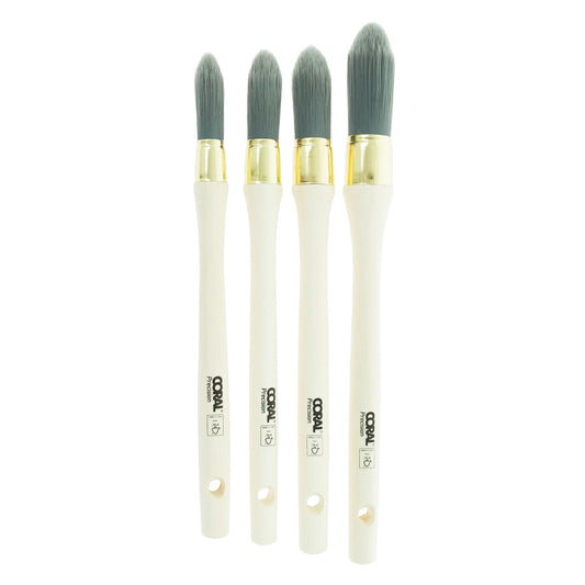 CORAL PRECISION SASH BRUSH 4 PACK